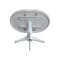 International Concepts Round 36 in Rd Top Pedestal Table, 12 in Leaf, 28.9 inH, Dining Height, White, 36 in W, 48 in L K08-36RXT-27B - alternate 7